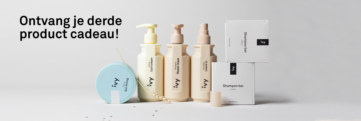 Ontvang je derde product cadeau banner producten webshop